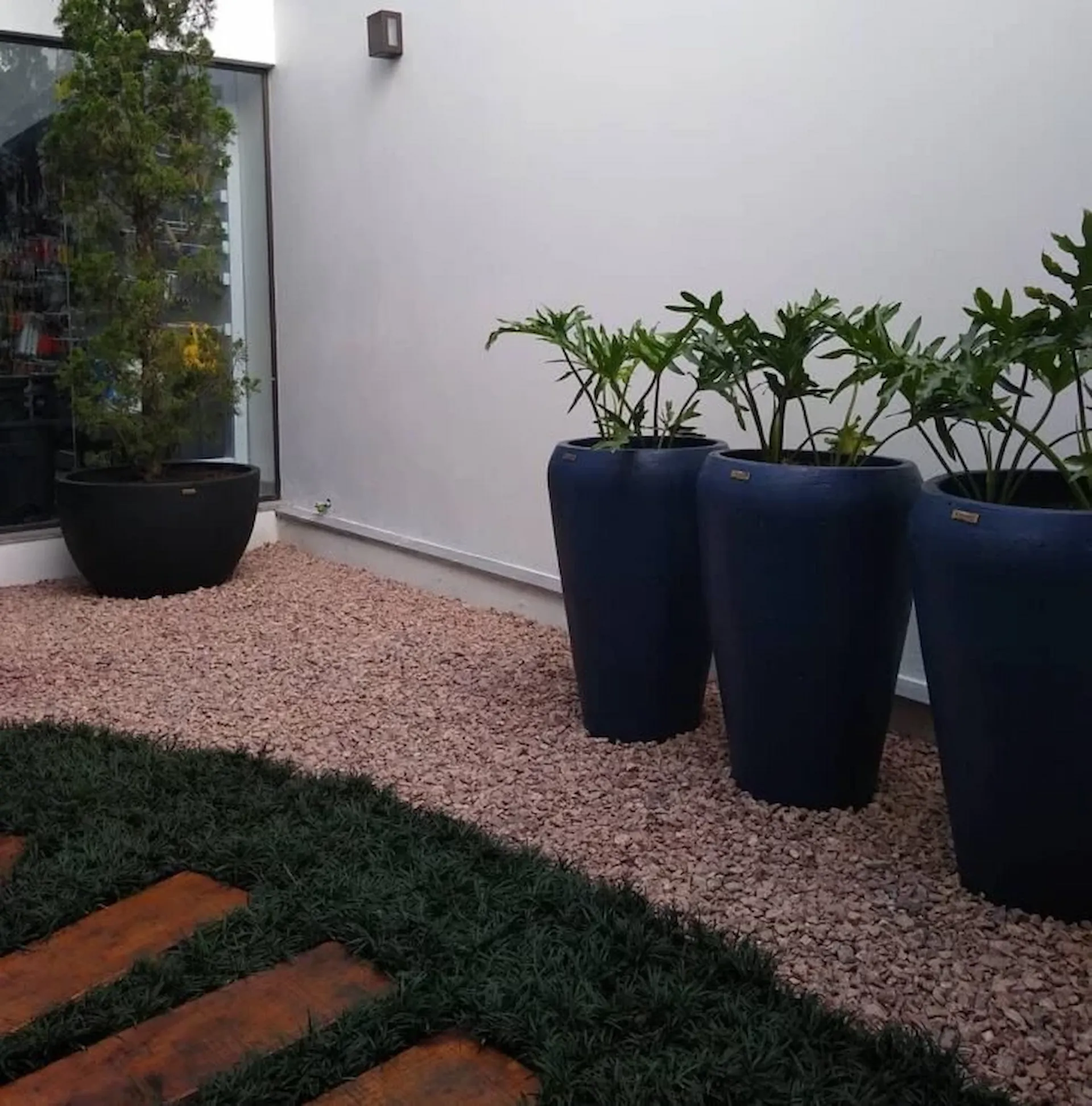 Grama preta para calçadas